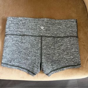 Lulu lemon. Spandex shorts. Gray. Size 6.